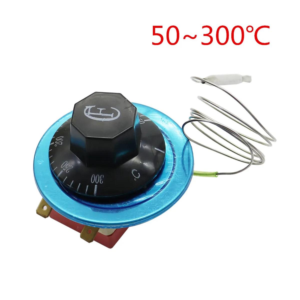 Knob Temperature Control Switch 30-110/50-300 Centigrade Ceramic Base Mechanical Adjustable Water Heater Temperature Controller AC 250V