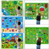 Starry Sky Payment Montessori Felt Puzzle Dinosaur World Felt Board Stories Set   Children Toys
