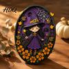 Halloween Wall Decor Oval Sign Layered Wooden Cute Ghost Bat Spooky Home Decorations Pumpkin Witch Designs Festive Art Decoration for Interior Retro