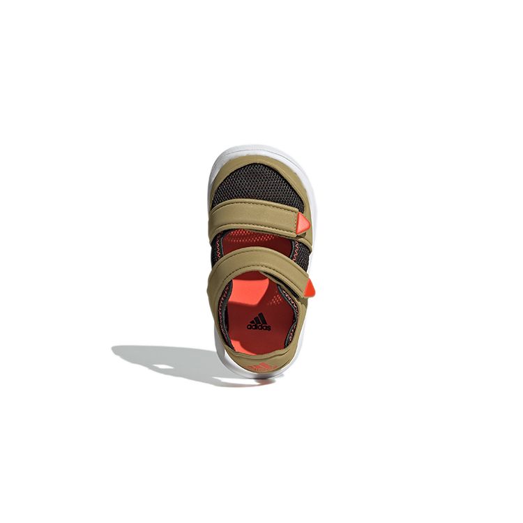 Adidas Water Sandal Space Leather Comfortable Versatile Non-Slip Low-Top Walking Shoes Baby Shoes Earth-Yellow FY6037