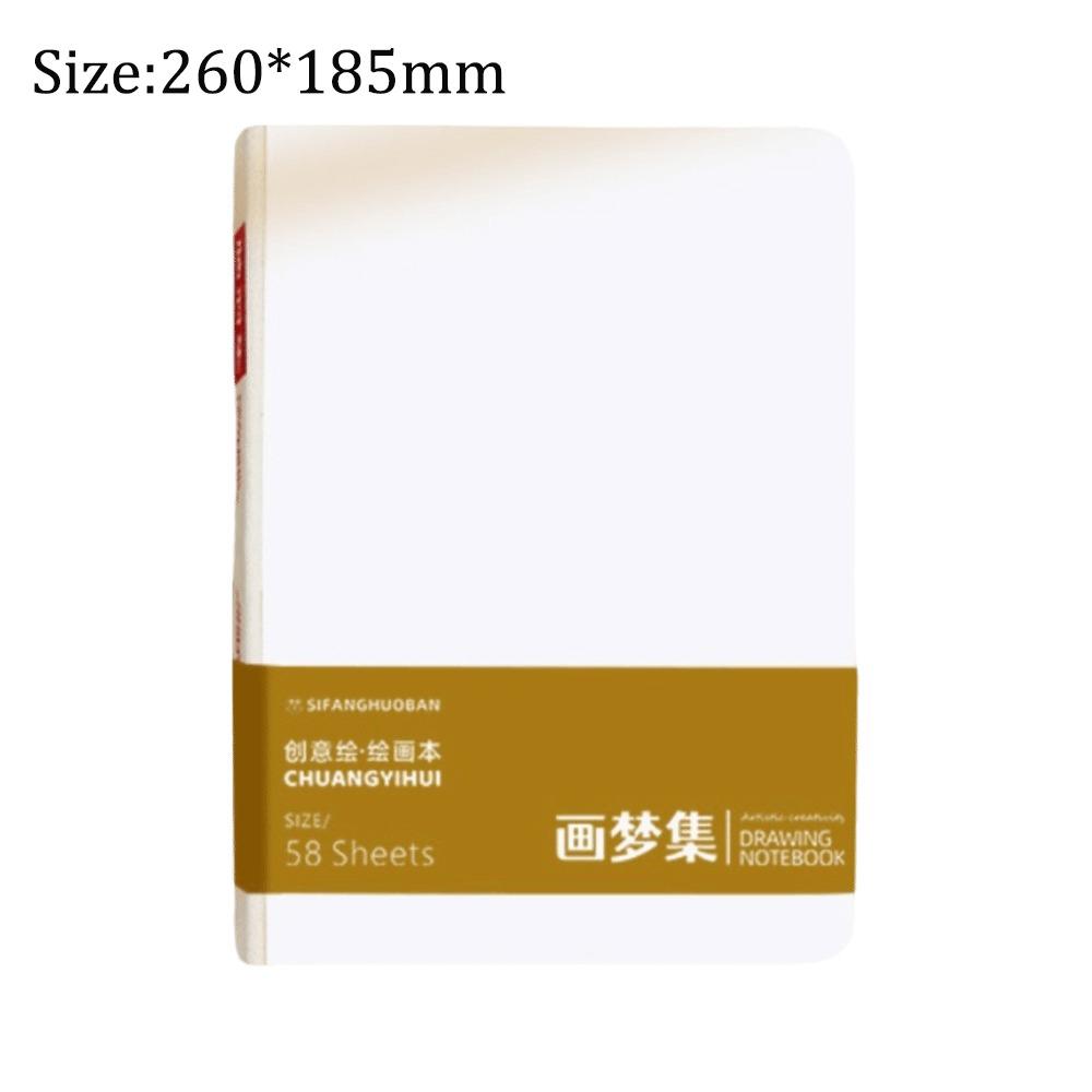 High-quality Thick Paper Paint Book 58 Sheets Not Transparent To Ink Sketchbook Inspiration Record Tearable Notebook Office