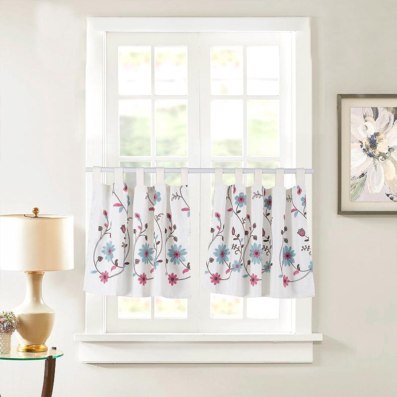 Japanese And Korean Style Curtains Hanging Curtains Kitchen Embroidered Curtains Finished Small Curtain Bay Window