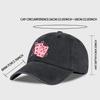 Red Heart Playing Card 67 Printed Washed Baseball Cap Soft, Comfortable, Breathable, Adjustable Sweet, Cool, Playful, Retro, Fas