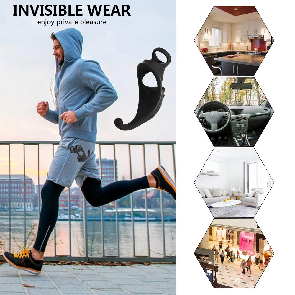 Vibrator Male Penis Rings Delay Ejaculation Penis Vibrating Cock Ring Clitoral Erotic Adult Sex Toys for Men Male Masturbator