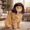 Adjustable Cat Short Curly Hair Lightweight Pet Costume Wigs Pet Wigs  Photography Props