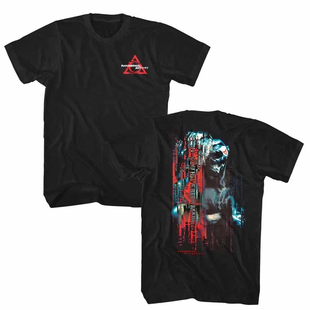 Paranormal Activity Skeleton Glitch Men s T Shirt XS