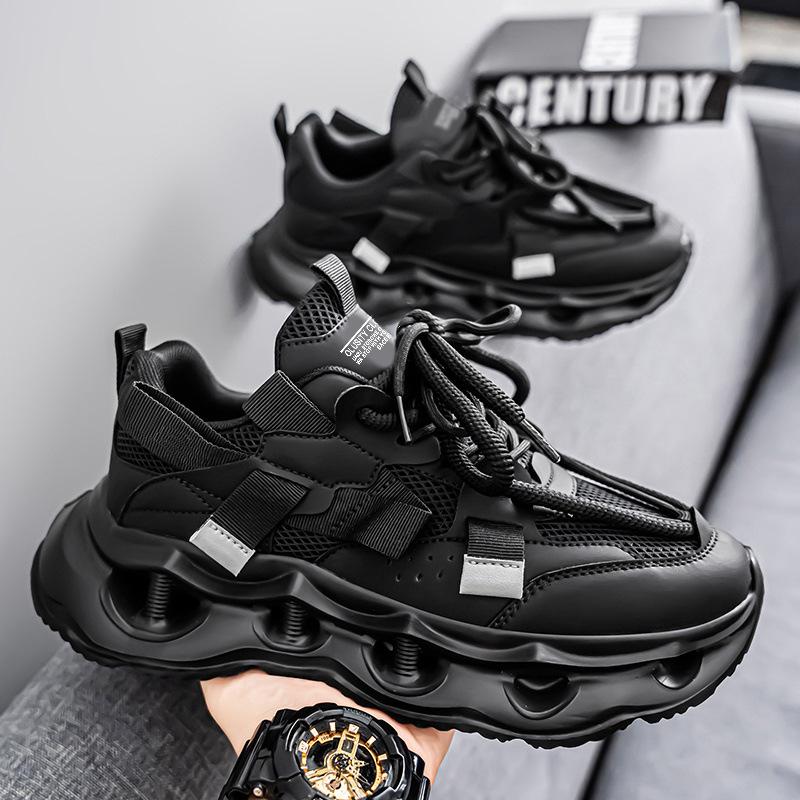 Men's shoes 2025 new autumn breathable casual versatile sports trendy shoes youth lightweight trend platform dad shoes