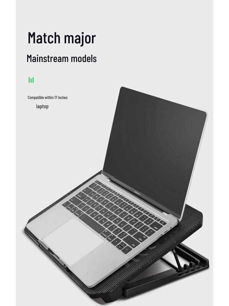 S200C Silent Laptop Cooling Stand – Multi-Size Notebook Cooler Plate