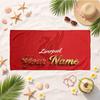 Liverpool Football Club (19) Custom Name Beach Towel Soft Towel Gift for Beach Pool Swimming Vacation