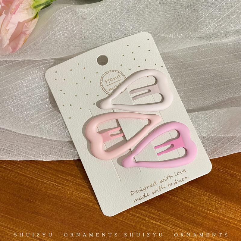 

Рожева шпилька для волосся «Дофамін»: Безшовна кругла шпилька Y2K - Мила маленька бічна заколка для чубчика для жінок