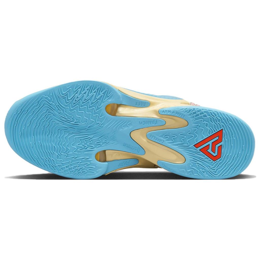 Nike Zoom Freak 4 Letter Bros - Coral Unisex Sneakers Pink Pale-Vanilla Blue-Lightning FB9503-200