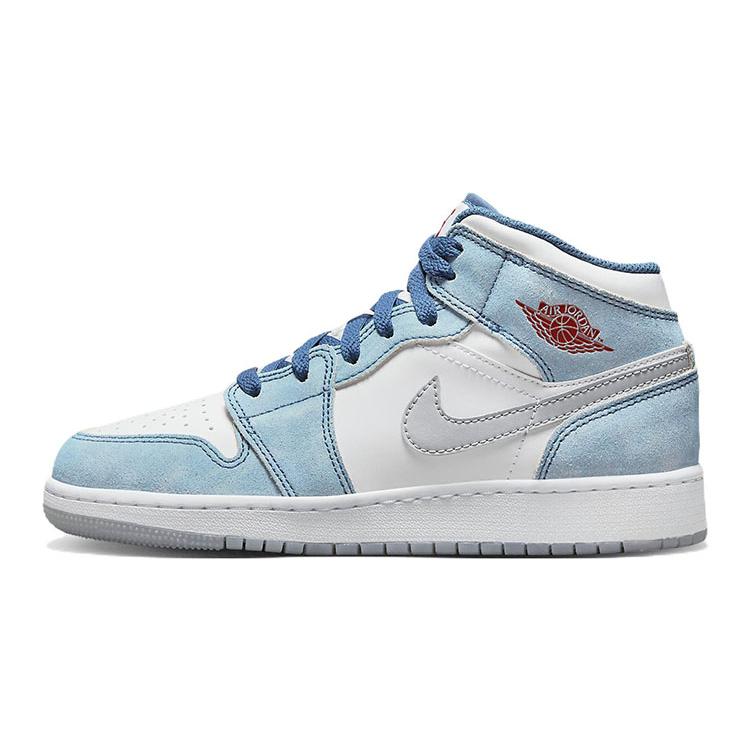 

Jordan 1 Mid SE French Blue Light Steel GS DR6235-401 35.5