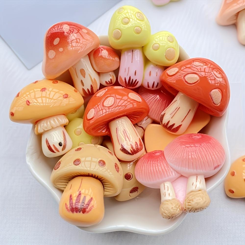 6 buc Magneți de Frigider Ciuperci Colorate Drăguți Rășină Decor Bucătărie Birou, Magneți Hexagonali Unici ABS pentru Dulap, Cabină și Mașină de Spălat Vase