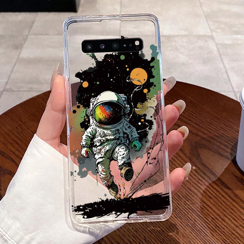 Casing For Samsung Galaxy S10 5G 6.7" SM-G977U G977N G977B Case Aesthetic Fashion Cute Cat Transparent Soft Silicone Back Cover