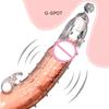 Vibrating Penis Sleeve Reusable Condoms Penis Enlargement  Vibrator Delay Ejaculation Sex Toys for Men Intimate Goods