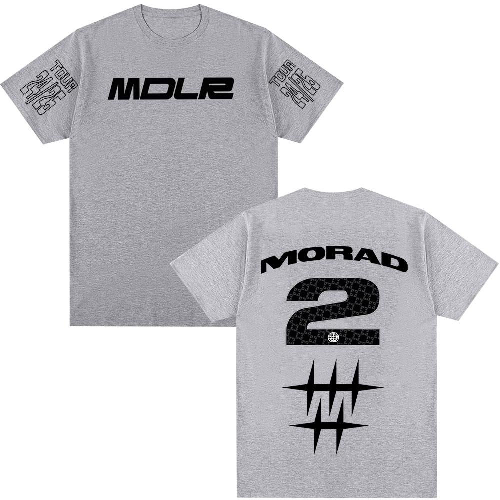 Rapper Morad MDLR Tour 2025 T-shirt Men Women Clothing Fashion Hip Hop T-shirt Cotton Casual Oversized Short Sleeve T-shirts Top