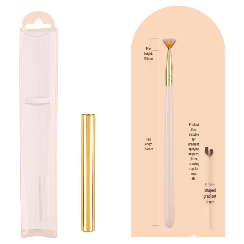 Japanese 12-Piece Nail Art Brush Set for Gel and Flower Designs