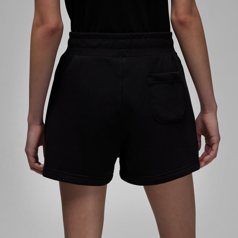 Jordan Flight Solid Logo Elastic Waist Straight Leg Shorts Women Shorts Black DZ3367-010