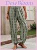 Geometric Print Lantern Pants With Polyester Fabric For Casual Womens Summer Outfits
