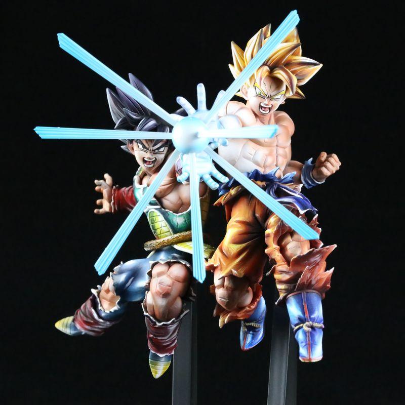 Dragon Ball Z Father Son Wave Figure Goku Super Saiyan War Damage Anime Action Figure Model Collectible Toy Birthday Gift