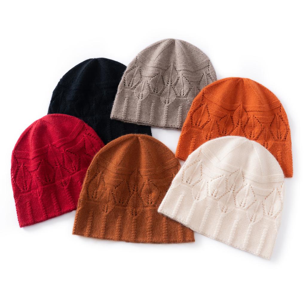 Autumn and winter new cashmere hat women's hand-crocheted thickened warm foreign style good-looking baotou hat