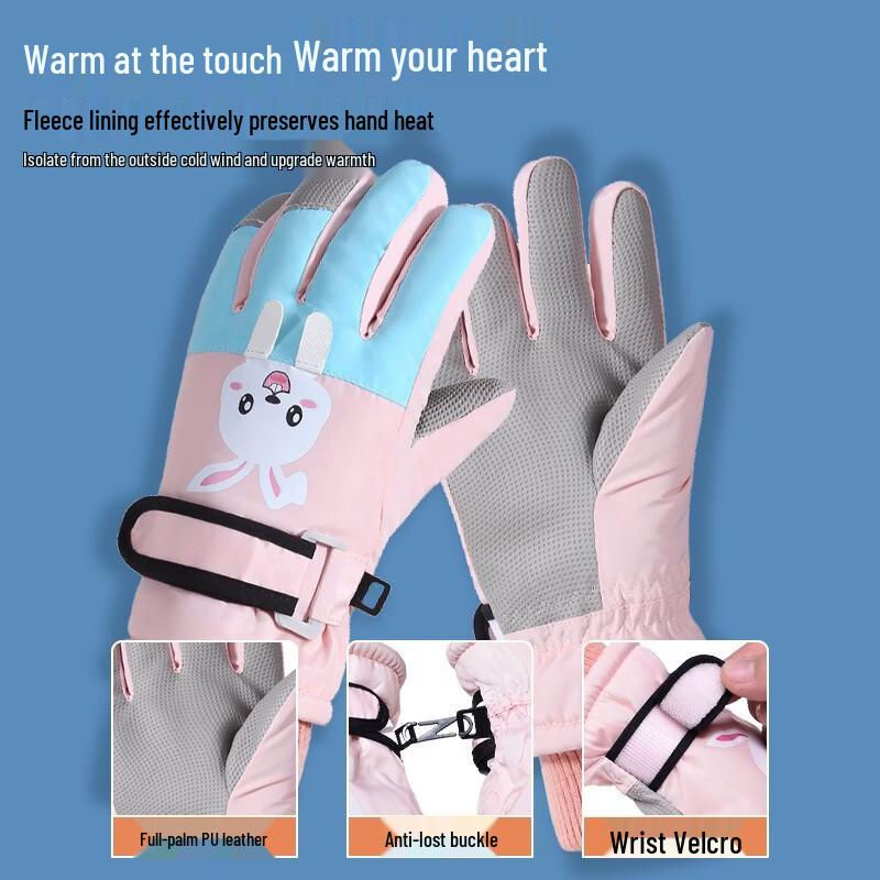 Wakoo Kids Waterproof Warm Cartoon Ski Gloves