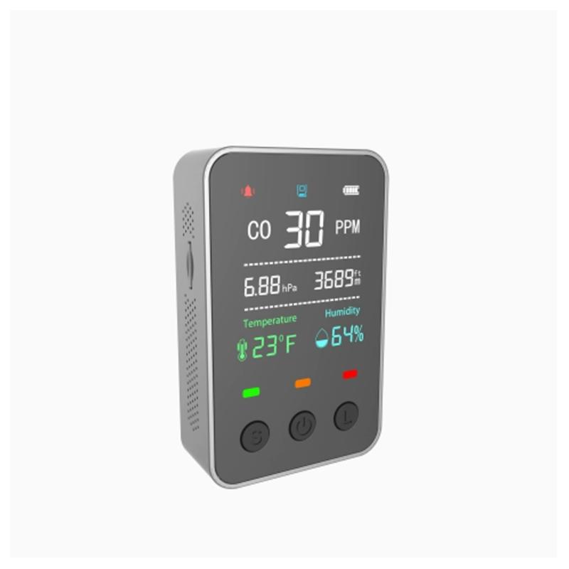 Intelliegnt Auto Off CO Alarm 2000mAh Rechargeable Gas Detectors Rechargeable CO Gas Detectors Easy to Use for Car Boats