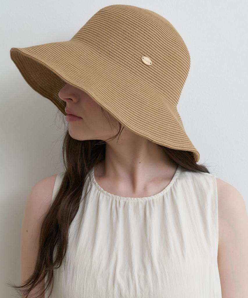 Hallen Wide Pendant Bucket Hat (C079_Beige)