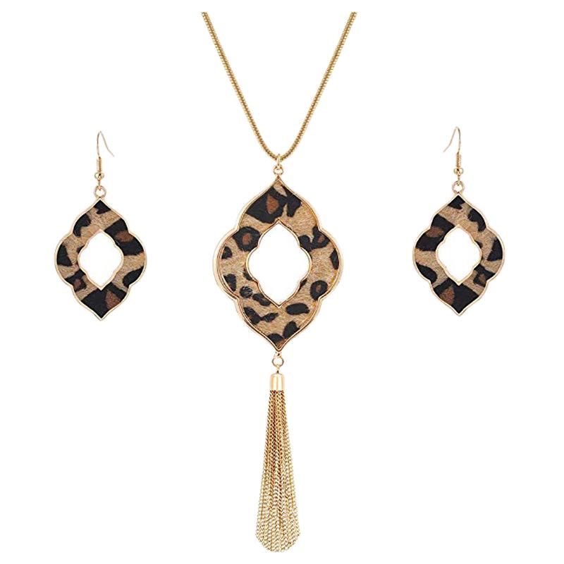 Buy Long Necklace for Women Leopard 