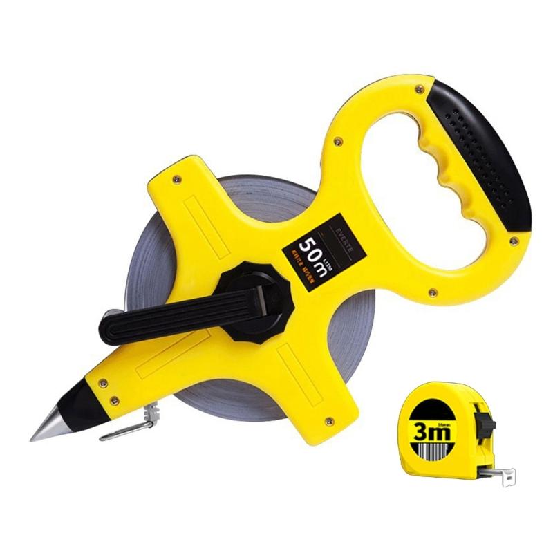 Heavy Duty ABS Tape Measure with 3 Meter Reward Tape Waterproof Nylon Fiber Coating for Construction Tailoring Home Use