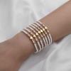 7-piece Set of Vintage Colored Rice Beads Mixed with Love Multi-layer Layered Women's Bracelet