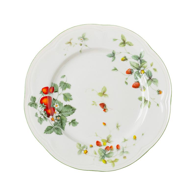 Vintage Dragonfly & Butterfly Ceramic Tableware Set: Dish, Bowl, Plate, Fish Plate, Deep Plate, Noodle Bowl