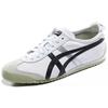 ONITSUKA TIGER Zapatillas Unisex Mexico 66 Blanco Plata Negro DL408-0190