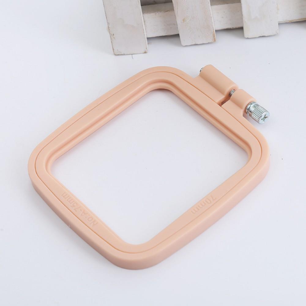 Oval/Square Plastic Embroidery Hoops Frame Color Embroidery Hoop Rings For Household DIY Cross Stitch Sewing Needlecraft Tools