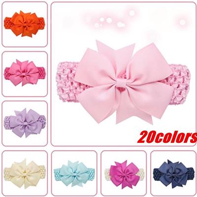 Joliannss 20colors Wave Headbands Bowknot Hair Accessories For Girls Infant Hair Band