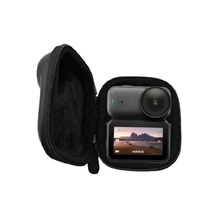 Stoßfeste Aufbewahrungstasche für dediziertes Kameramodell mit Innenfutter aus Fleece, tragbare Reise-Tragetasche, Schwarz