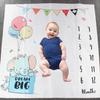 Baby Monthly Milestone Photo Props Background Blanket Unisex Photo Accessories