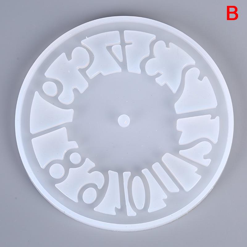Clock Silicone Expoxy Resin Jewelry Mold Pendant Jewelry Making Diy Craft Tool