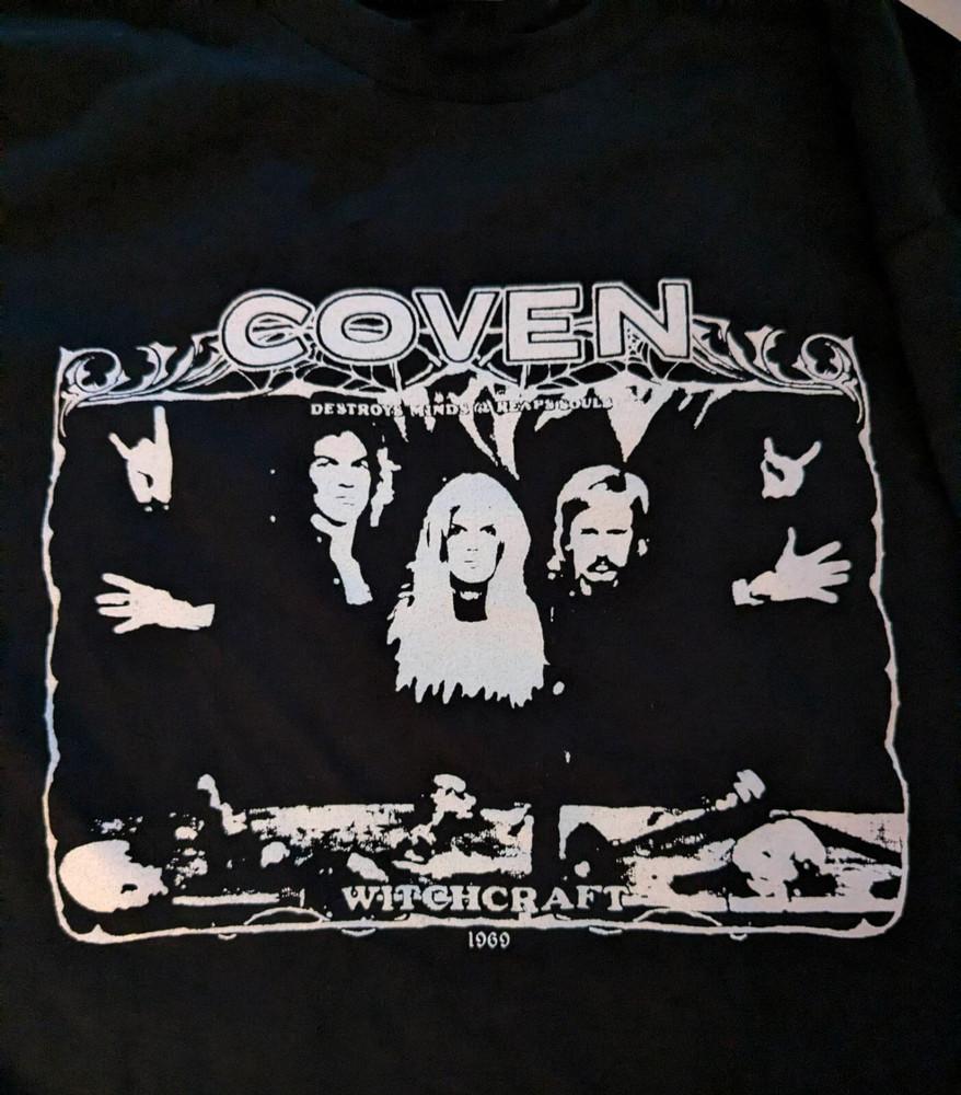 Vtg COVEN BAND In Concert Heavy Cotton Black S-5XL T Shirt SE571 Unisex T-Shirt XXXL