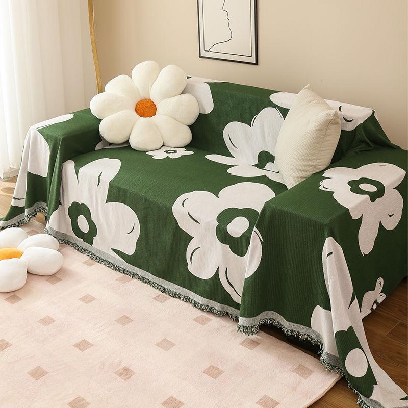 Flower Padded Sofa Cover Chenille Four Seasons Universal Sofa Cushion Cloth Anti-slip Cat Scratch Sofa Cover
