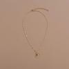 Simple Geometric Round Love Pendant Women's Metal Necklace Neck Chain
