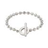 Pulsera de Plata de Ley Boulé con Hebilla en T Rayada para Mujer YBA602707001
