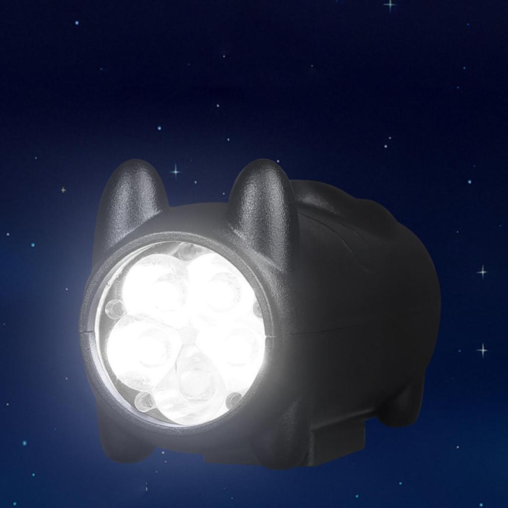 Katzen-Design Fahrrad-Frontlicht Superhell 3-Modus Wiederaufladbares Fahrrad-Scheinwerferlicht USB Wasserdichte Mini-Fahrradlampe Für Nachtfahrten