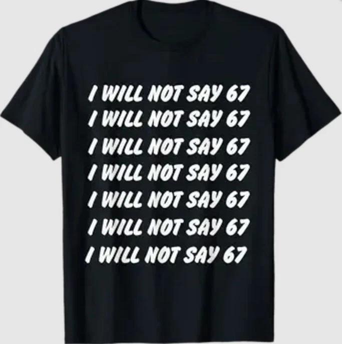 67 Write Lines Six Seven 7endy 6 7endy 67 Meme Funny 6 7 T-Shirt 4XL