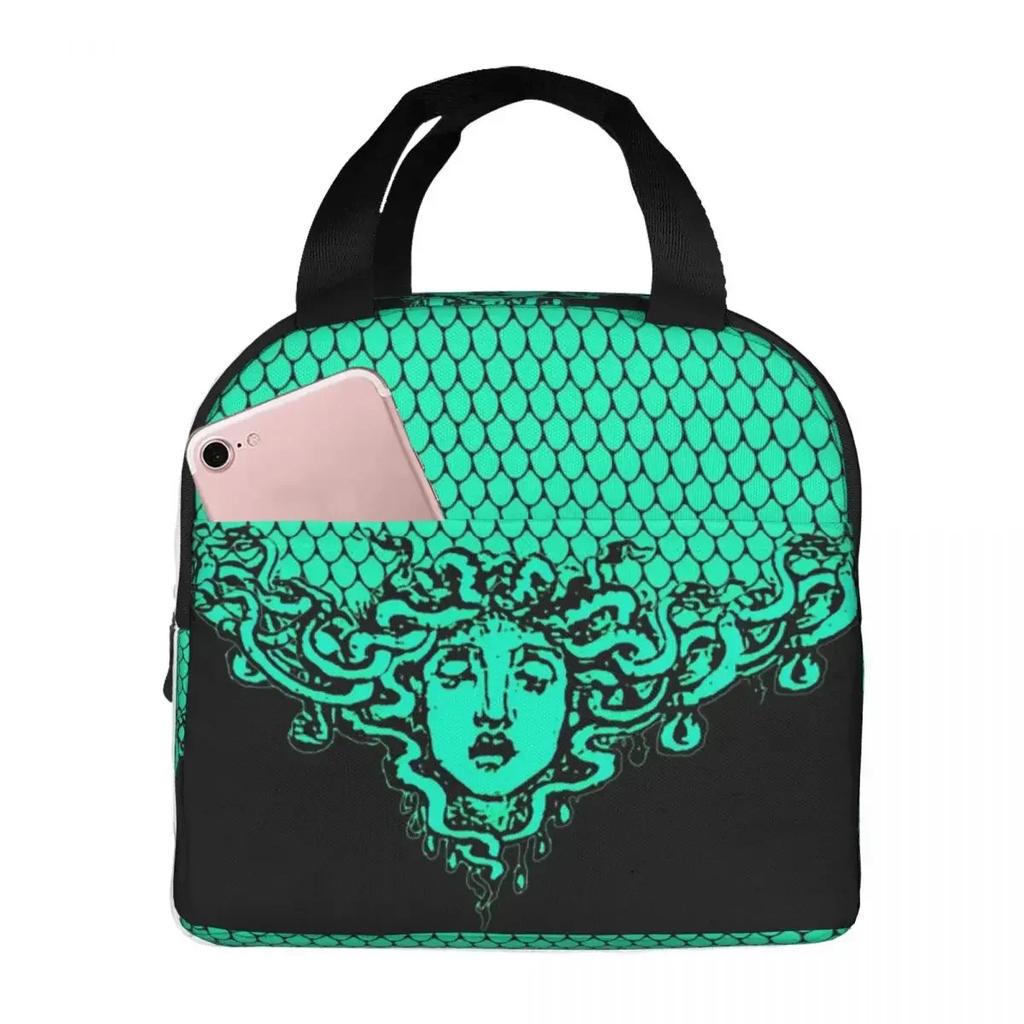 Design Medusa Gorgon Greek Mythology Insulated Lunch Bag for Kids School Cooler Thermal Food Box Tote Lunch Boxes Container