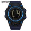 SANDA Luxury Men's Electronic Digital Watch Outdoor Sports Waterproof Countdown Men's Electronic Watch Alarm Clock