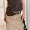 Koreanischer Stil Gürtel Hüfttasche PU Hüfttaschen Tragbar Damen Gürteltasche Damen