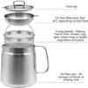 304 Stainless Steel Oil Filter Pot with Strainer Deep Fryer Basket for Kitchen Multi-function Frying Net Tank Grease Container
