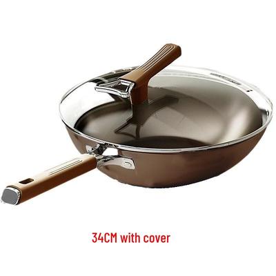 Wutuo Wok Antiadherente de Titanio de Doble Cara de 34 CM