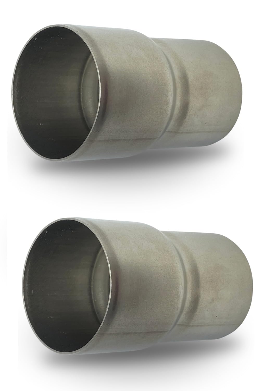 

UMikke Motorcycle Muffler Joint Insertion Diameter Conversion Adapter Expi Intermediate Pipe 2 Pcs